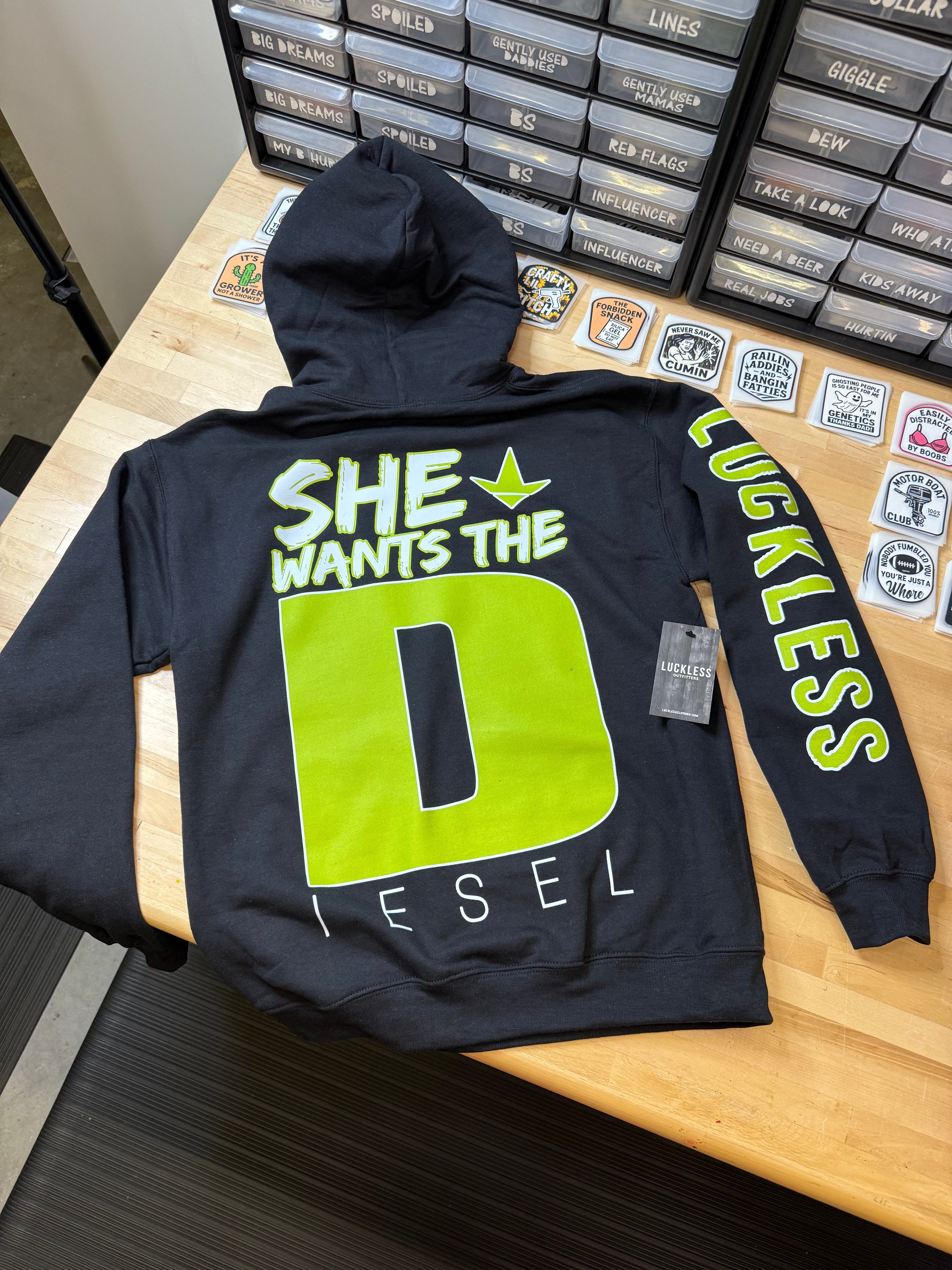 She Wants the Diesel | Funny Country Hoodie